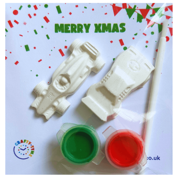 Christmas Racing Cars Paint Kit