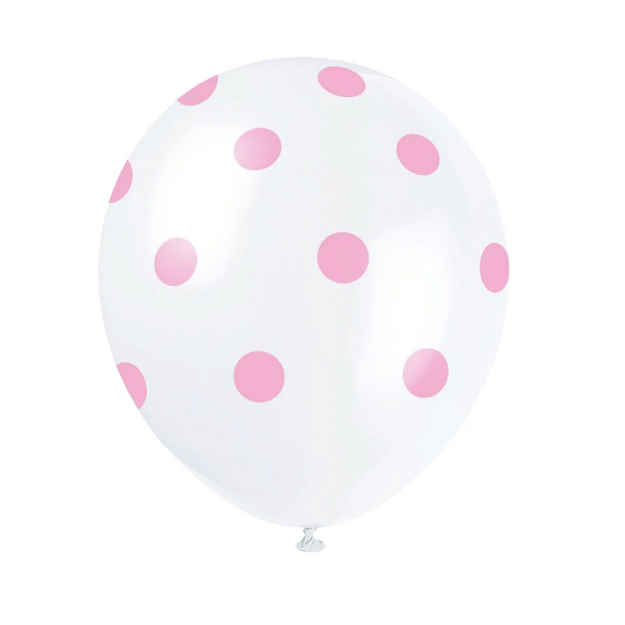 Lovely Dot Balloons - 6 Pack