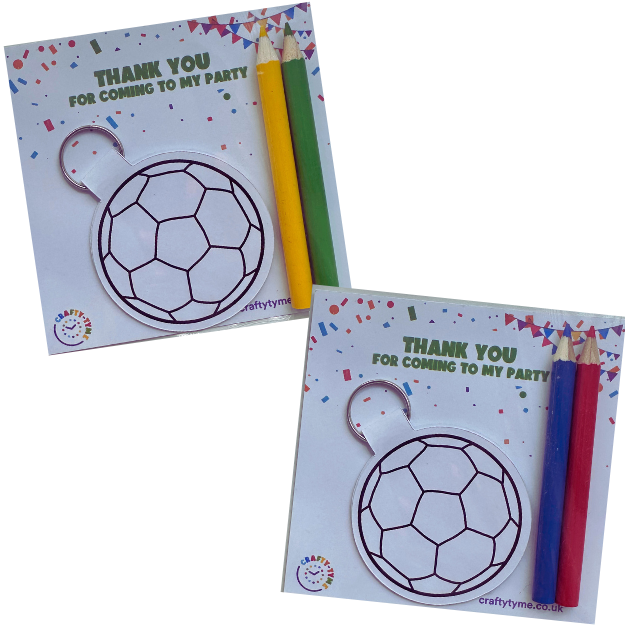 Football Keyring Party Bag