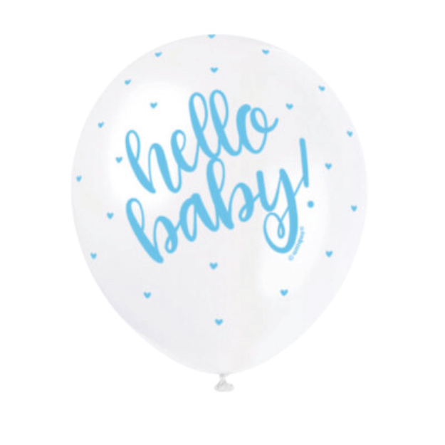 Hello Baby Latex Balloons