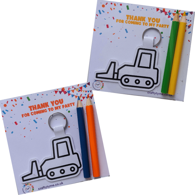 Digger Keyring Party Bag