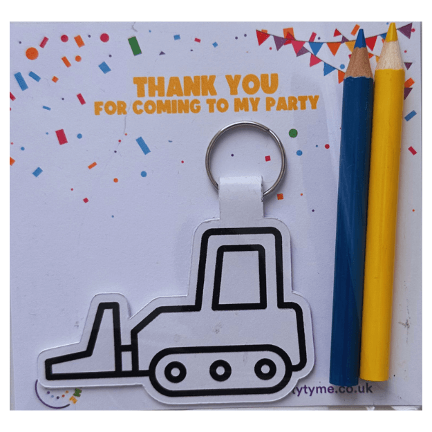 Digger Keyring Party Bag