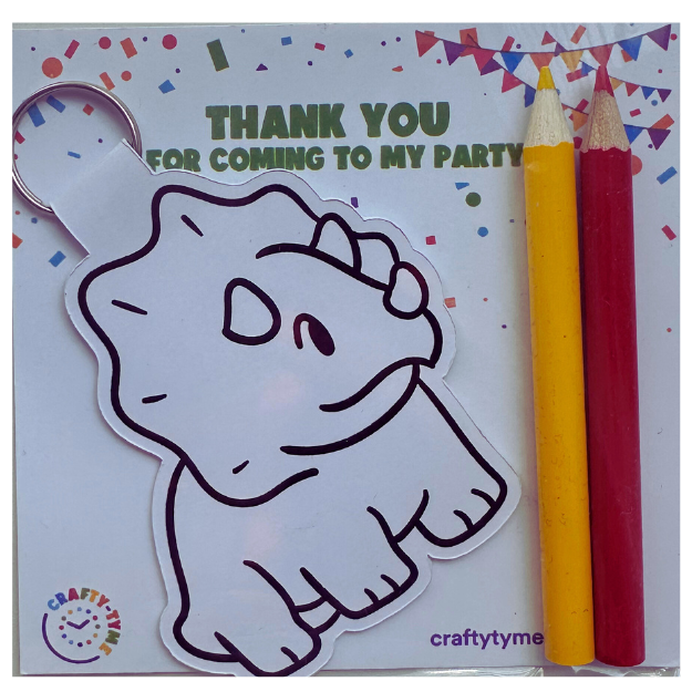 Dinosaur Keyring Party Bag - Assorted