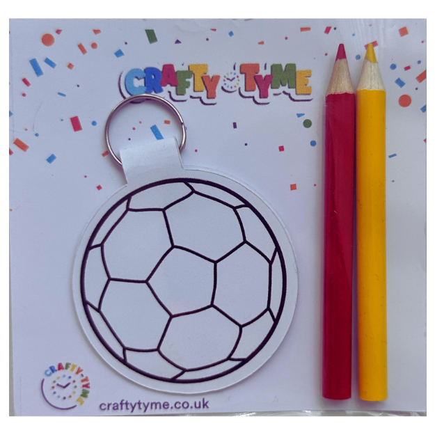 Football Colouring Keyring Kit