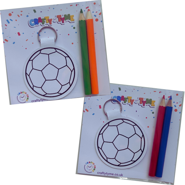 Football Colouring Keyring Kit