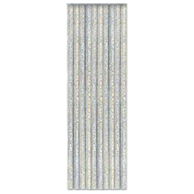 Glittery Paper Straws - 10 Pack