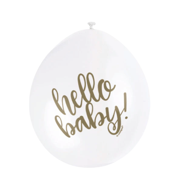 Hello Baby Latex Balloons