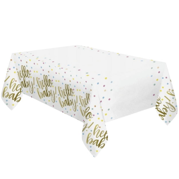 Hello Baby Table Cover