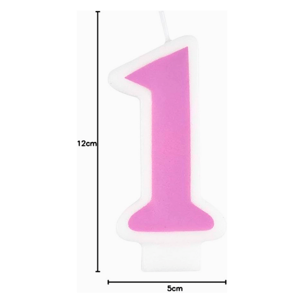 Number 1 Candle
