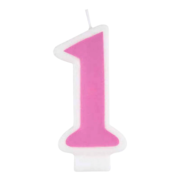 Number 1 Candle