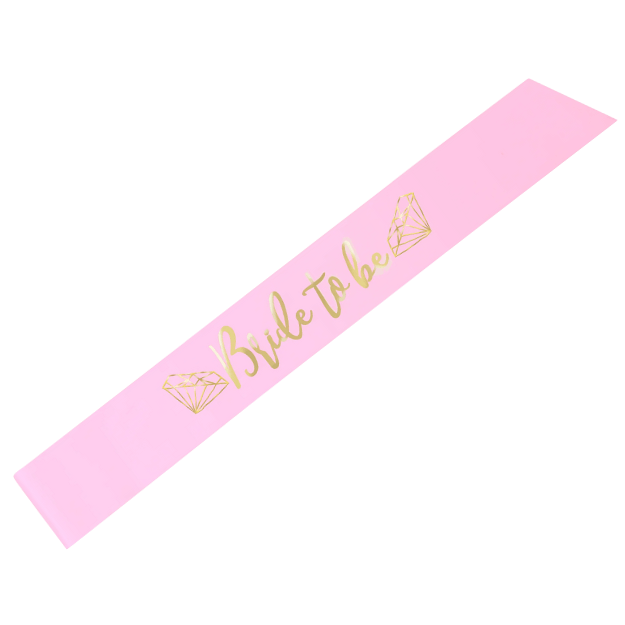 Pink Diamond Bride to Be Sash