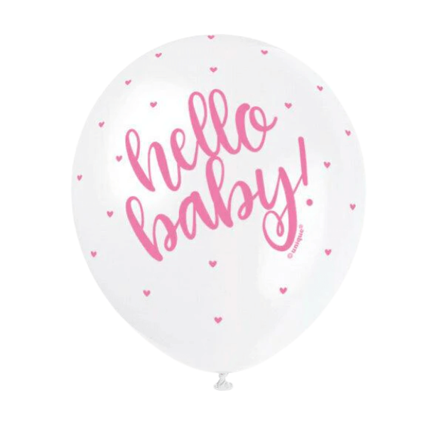 Hello Baby Latex Balloons