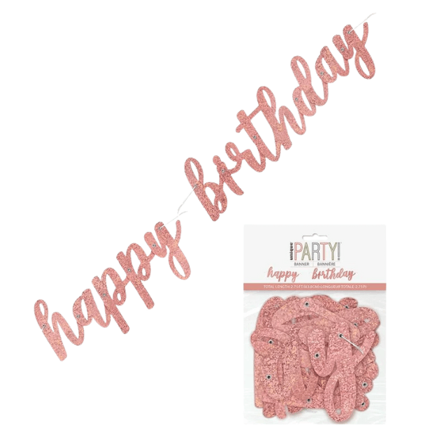 Happy Birthday Foil Banner