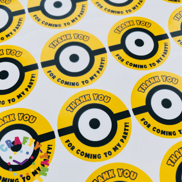 minions party stickers