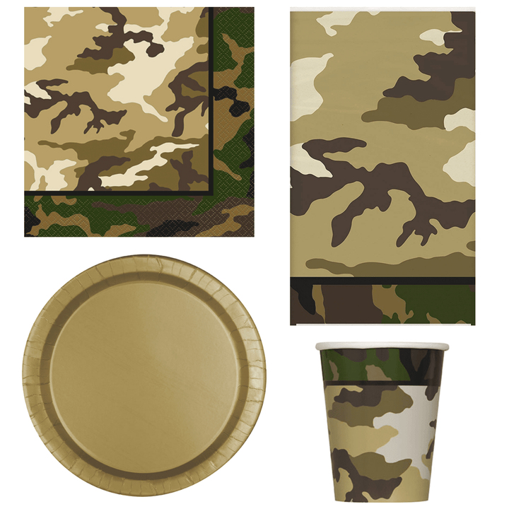 Camouflage Party Set Tableware