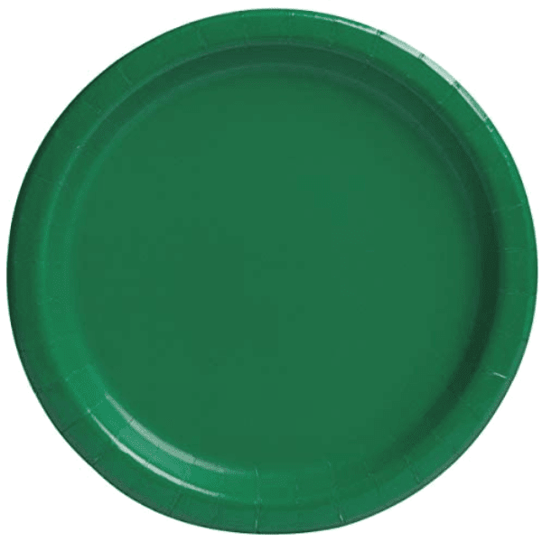 Green Paper Party Plates