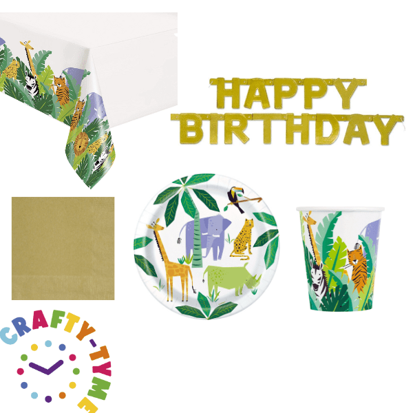 Jungle Animal Party Tableware Bundle