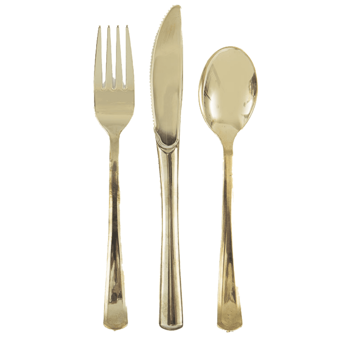 Metallic Gold Cutlery