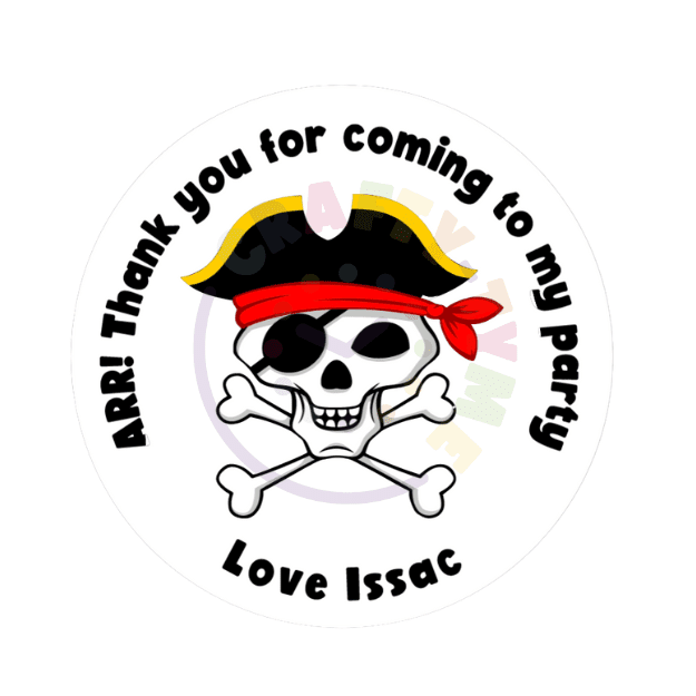 PIRATE SKULL STICKERS