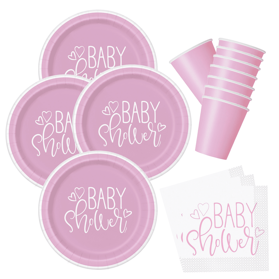 Pink Baby Shower Party Set