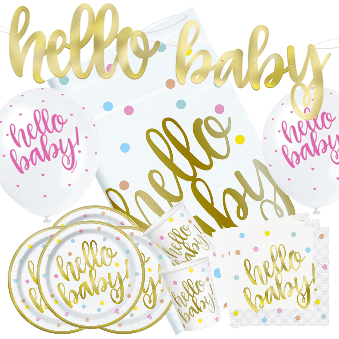 Pink Hello Baby Party Bundle