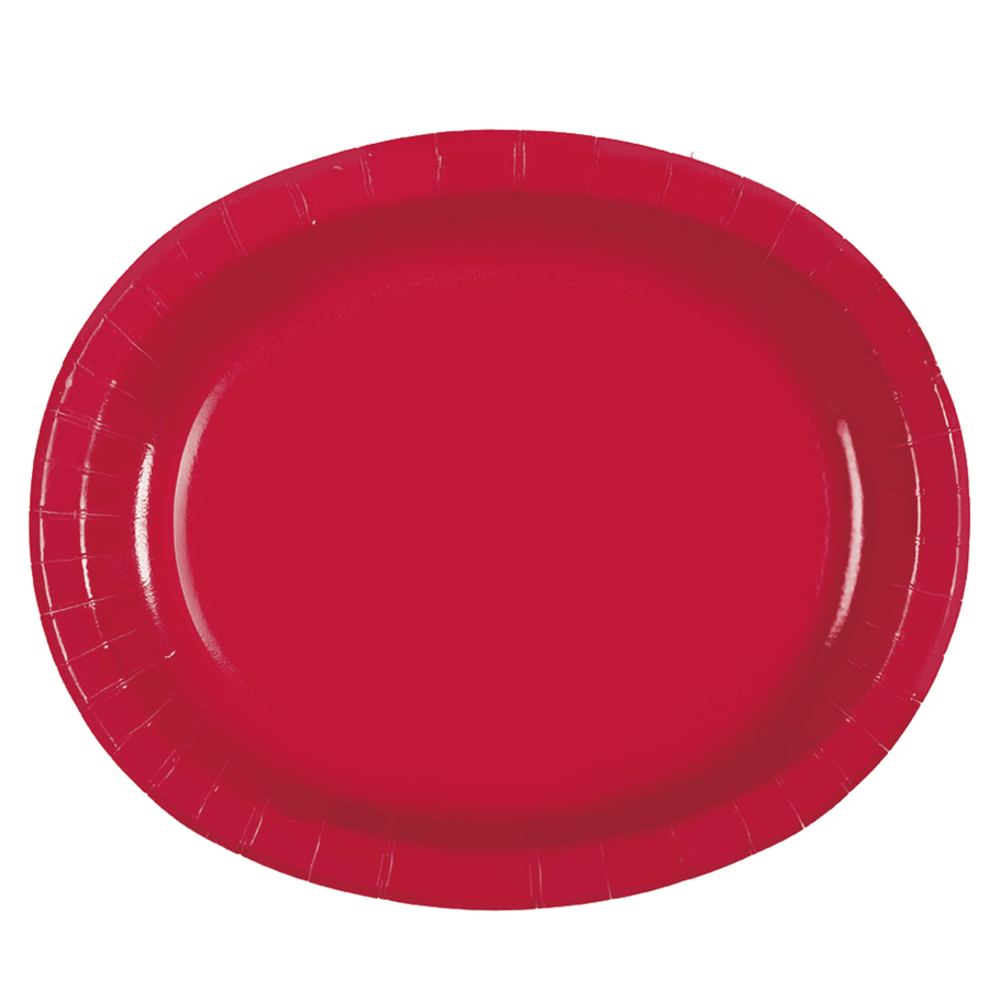 Red Oval Plate