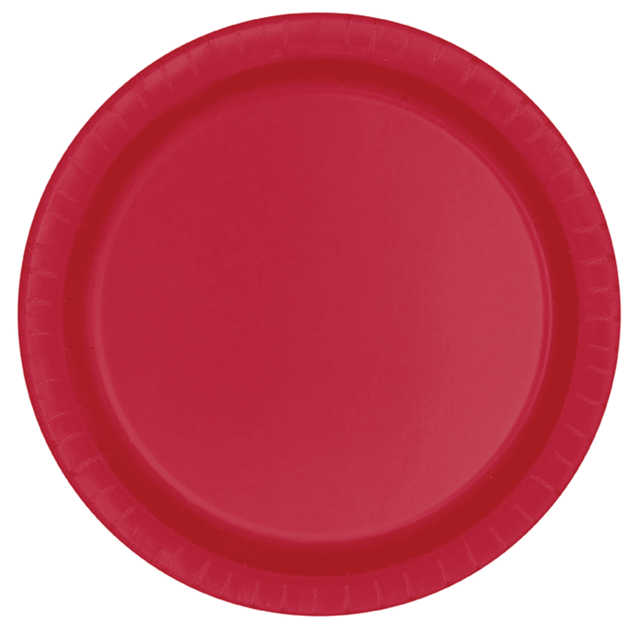 Red Paper Plates