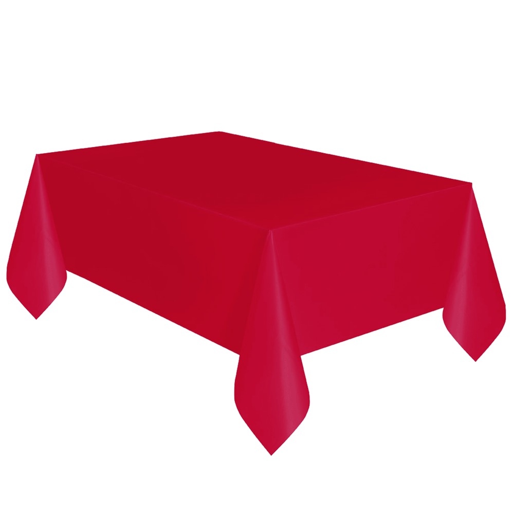 Red Plastic Tablecover