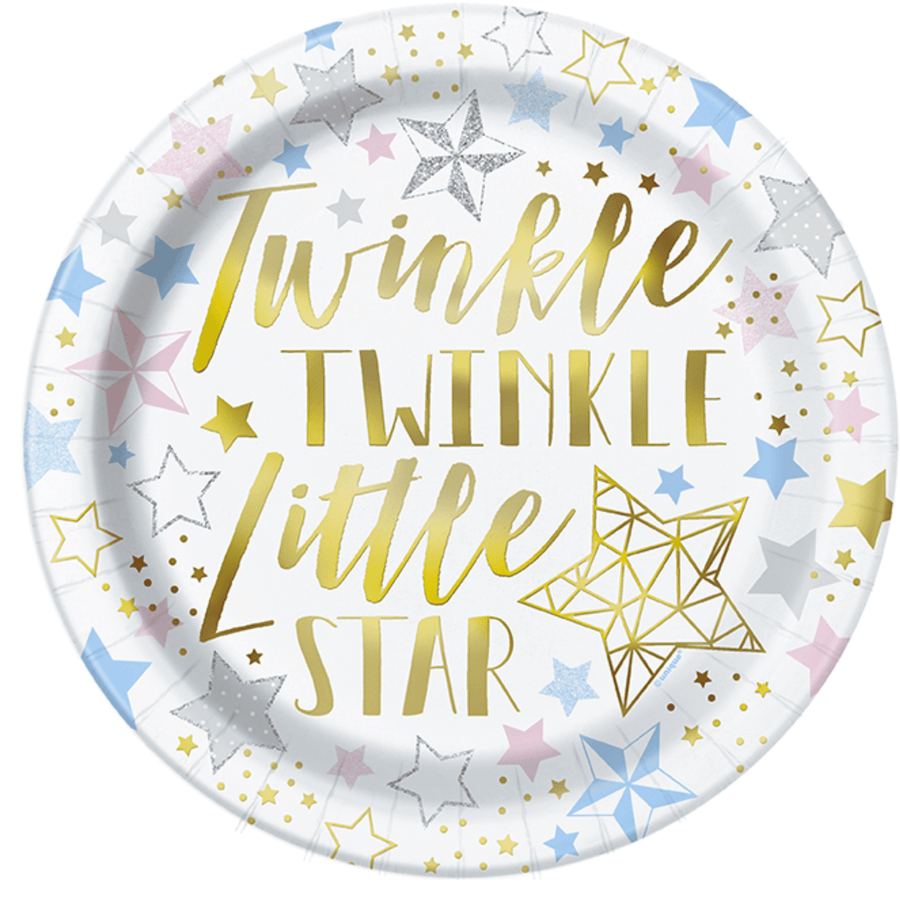 Twinke Twinkle Little Star Plates