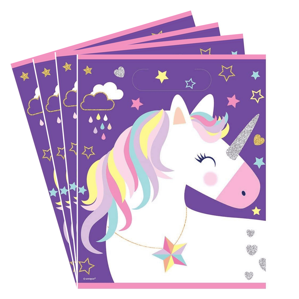 Unicorn Party Loot Bag, Pack of 8