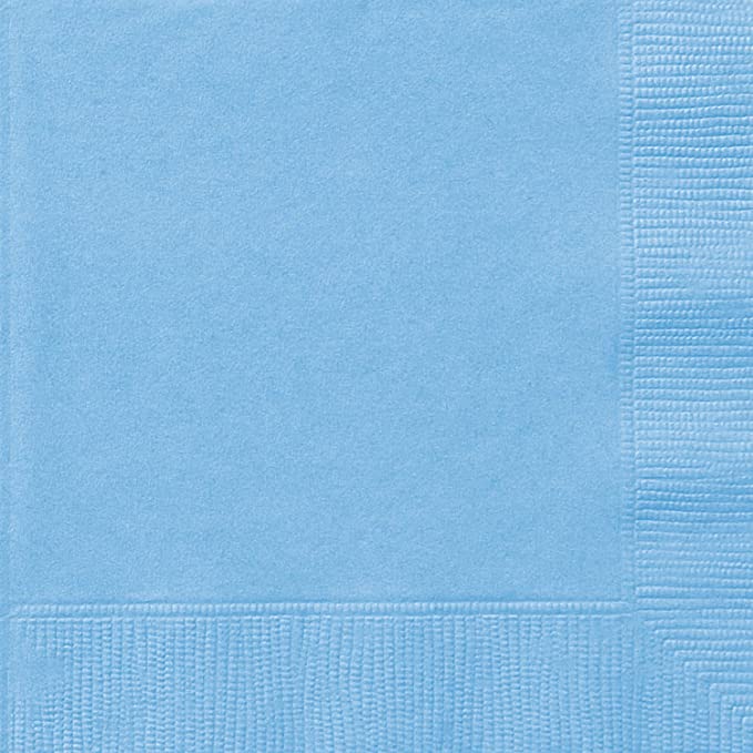 baby blue paper napkins