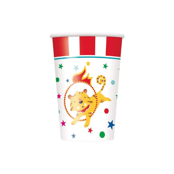 circus carnival paper cup