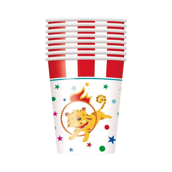 circus carnival paper cups