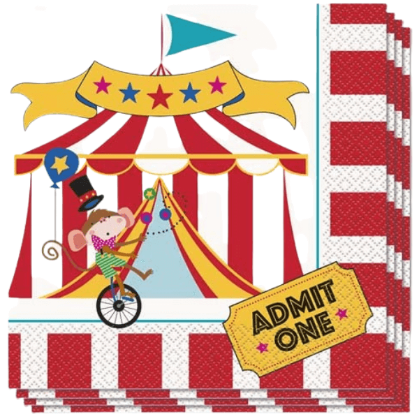 circus carnival napkins