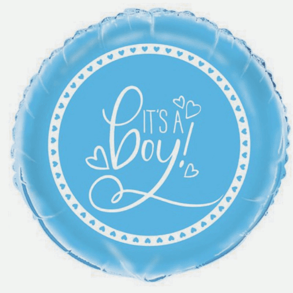 its a boy foil balloon