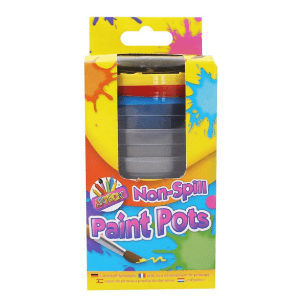 non-spill paint pots