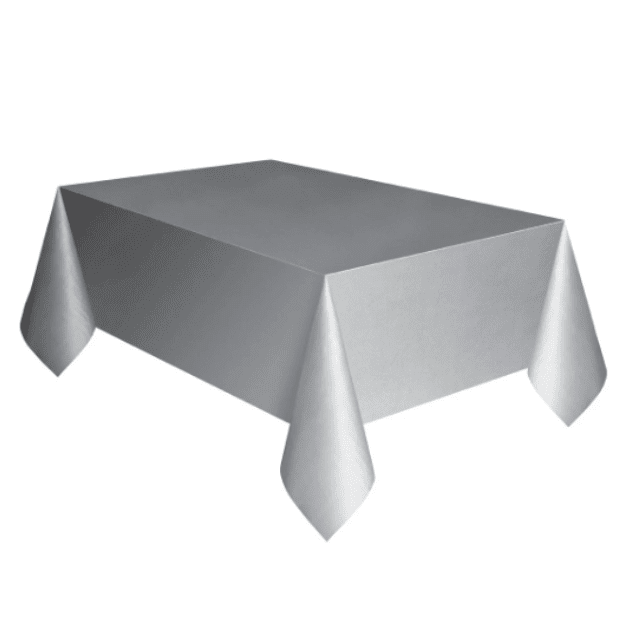 silver table cover